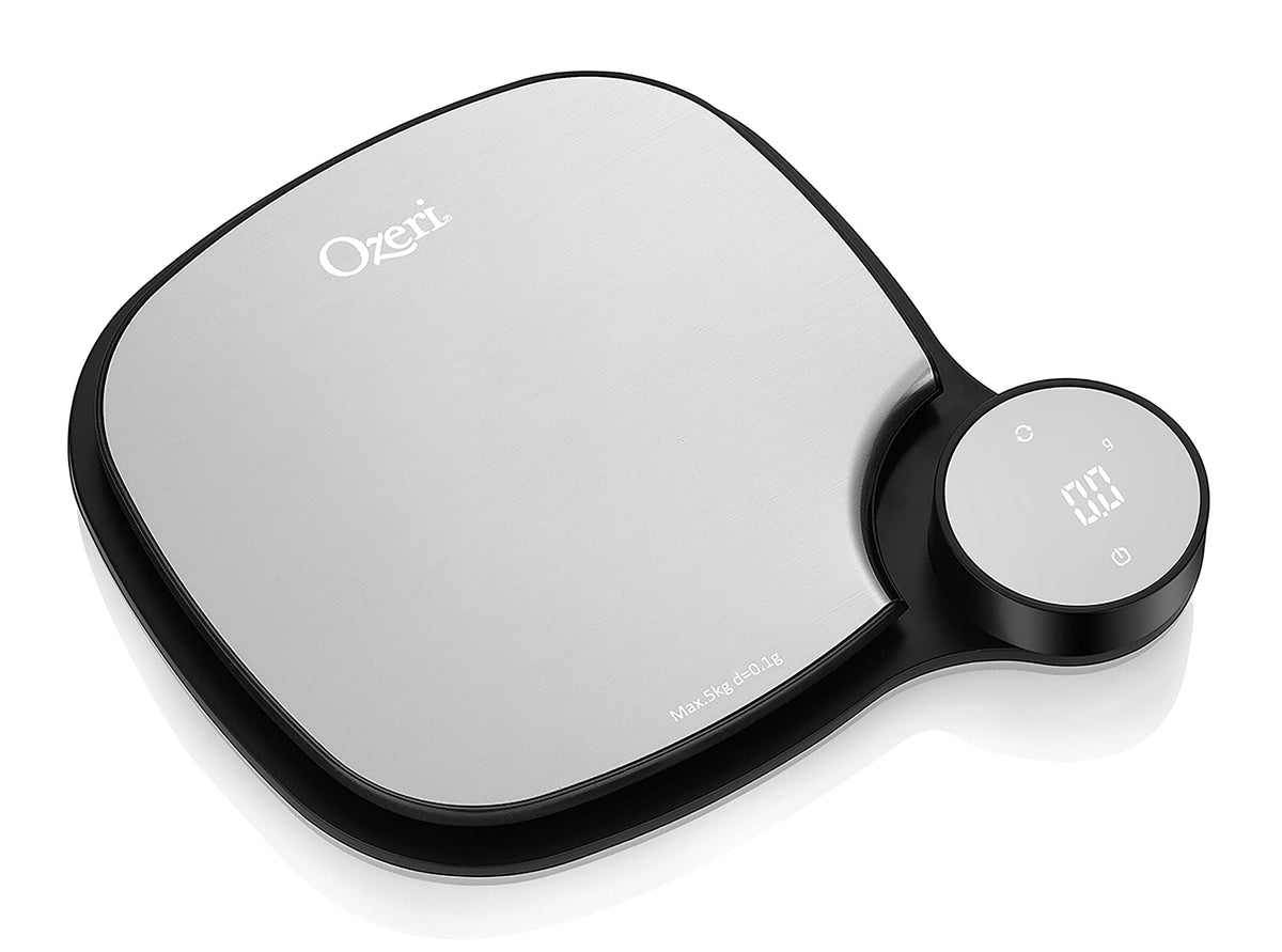 Ozeri ZK26 Kitchen Scale in Stainless Steel with 0.1 g (0.01 oz) Technology