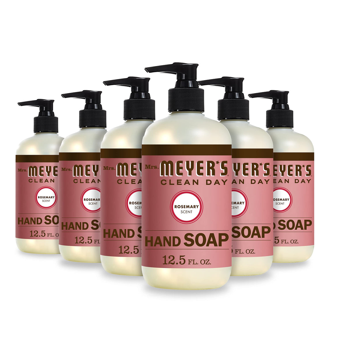 Mrs. Meyer 'S Clean Day Hand Soap, Made With Essential Oils, Biodegradable Formula, Rosemary, 12.5 Fl. Oz - Pack Of 6