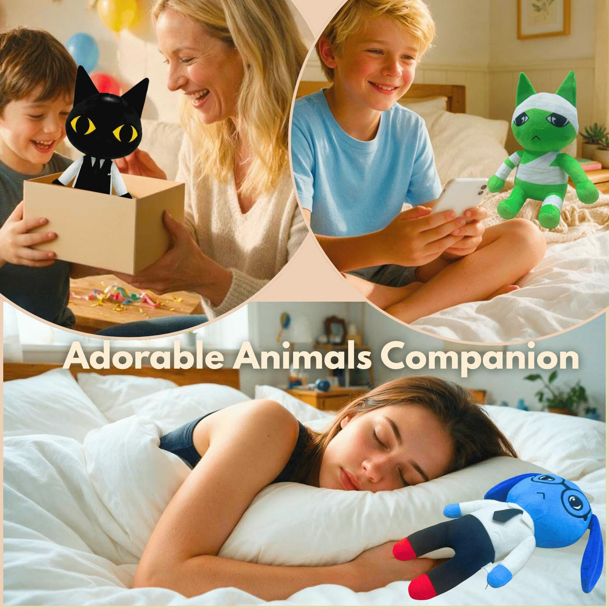 SUPERBE Animal Hospital Plush Toys, 11 Inch 2026 Horror Game Animals Lobby Cat Plushies for Fans, Collectible Stuffed Animals Gift for Kids and Adults
