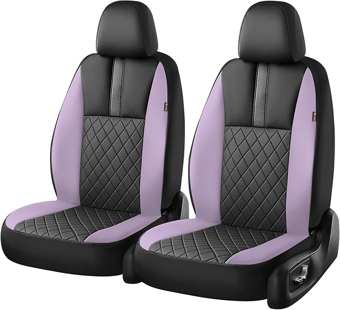 Coverado Car Seat Covers Full Set, Automotive Leather Seat Covers for Car,Universal Fit Front Back Seat Cover, Non-Slip Waterproof Breathable Car Seat Protector
