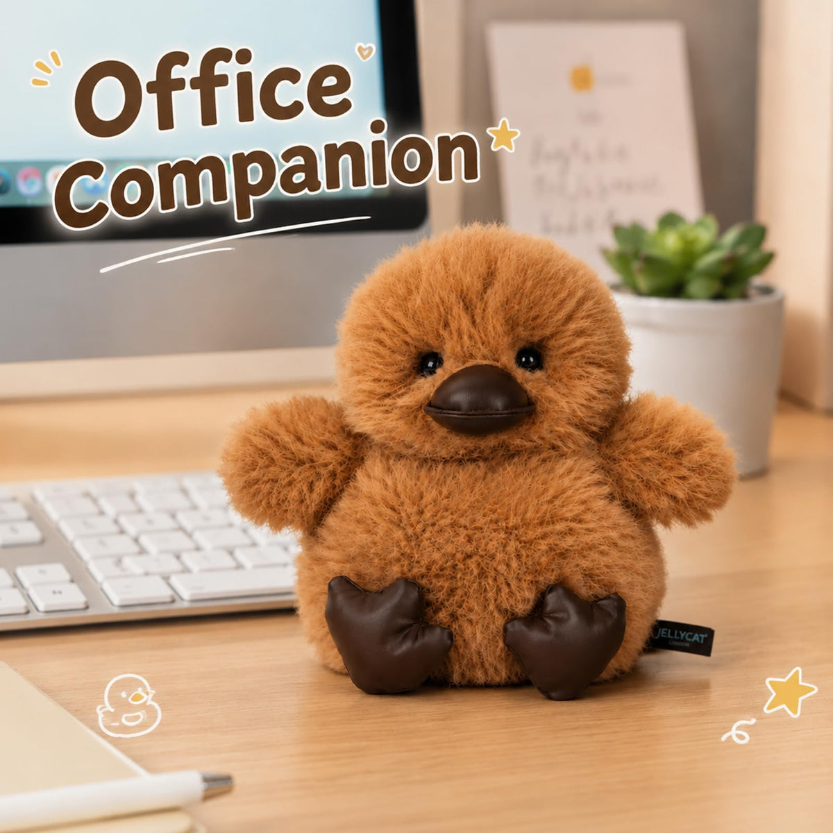 Mushymallow Duck Stuffed Animal Soft Plush Toy Cute Decoration Gifts,Brown