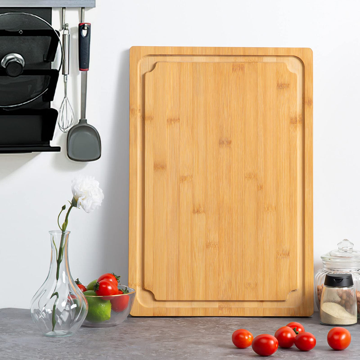 Empune Extra Large Cutting Board, 20" Bamboo Cutting Boards for Kitchen