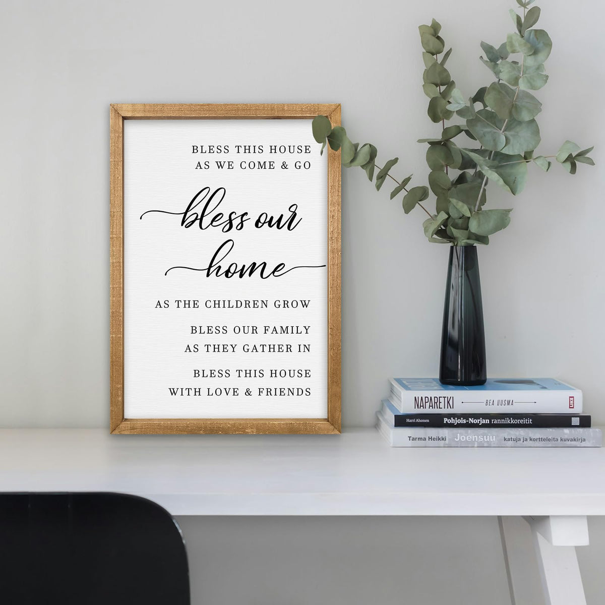 comurdyo Bless This Home Wall Decor 16"×11" Wood
