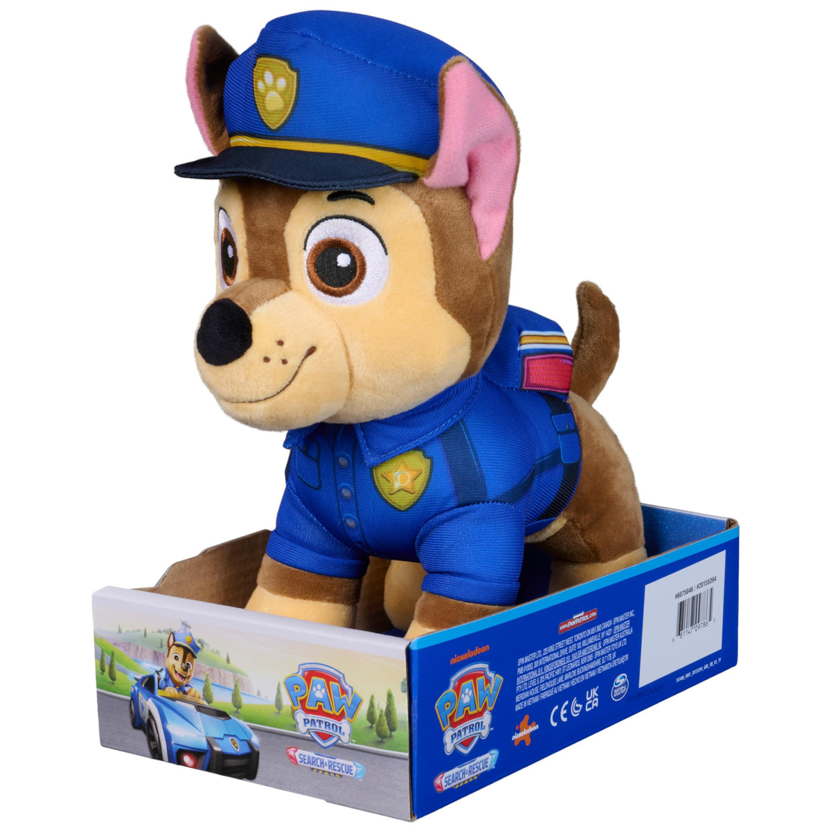 Paw Patrol: Search and Rescue Chase, Plush Toy with Flashlight Accessory