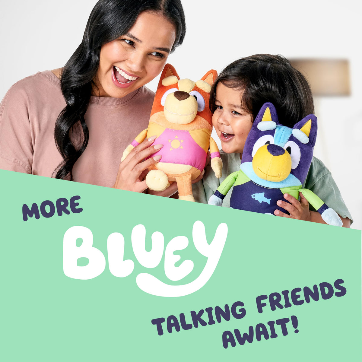 Bluey Chattermax Talking Plush, 10-Inch Toy with 6 Phrases