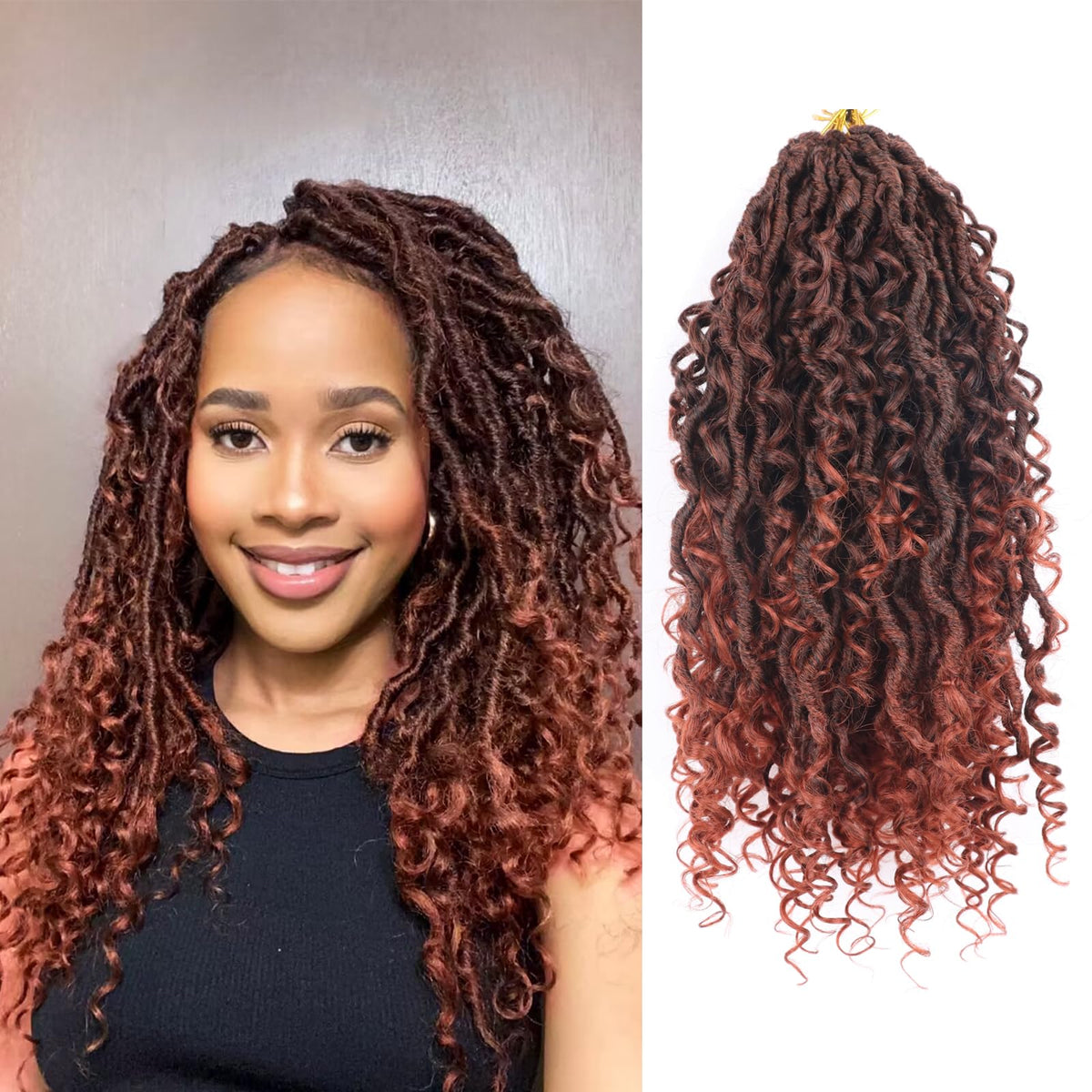 Goddess Locs Crochet Hair 350 14 Inch Crochet Hair For Black Women 7 Packs Faux Locs Crochet Hair Crochet Goddess Faux Locs With