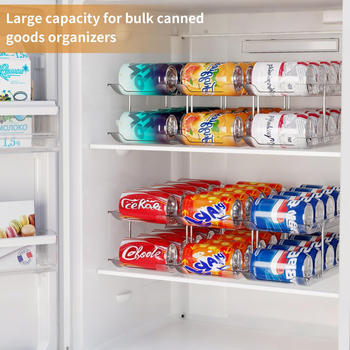 LXLXXL Can Organizer for Pantry Canned Food Storage Goods Holders 3 Tier