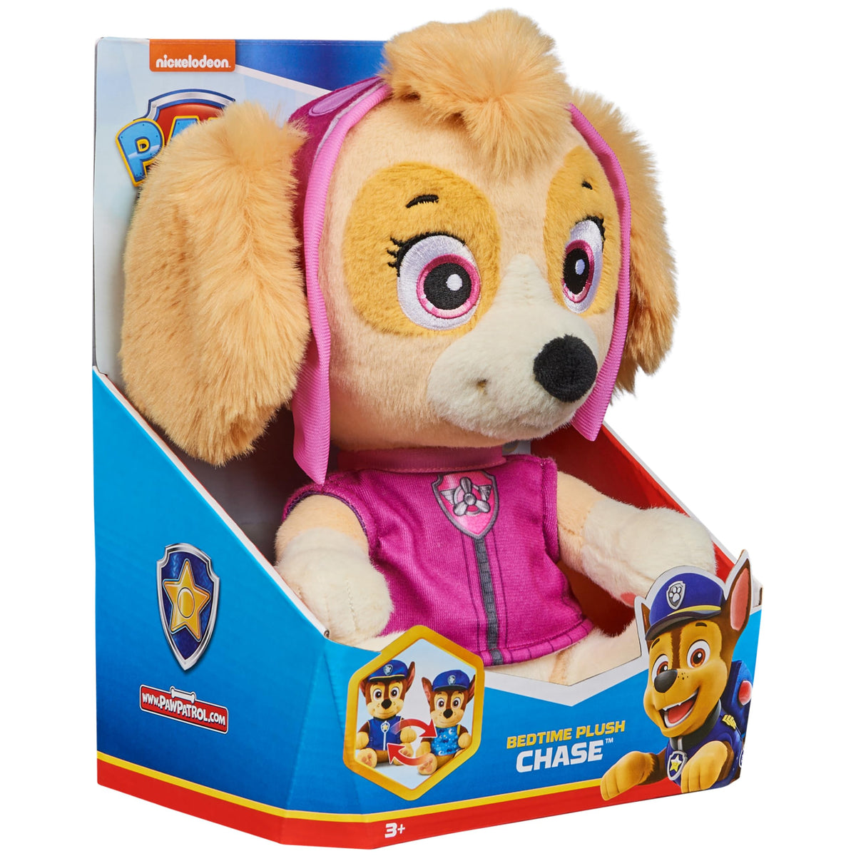 Paw Patrol Bedtime Plush Skye 10-Inch Stuffed Animal with Reversible Outfit