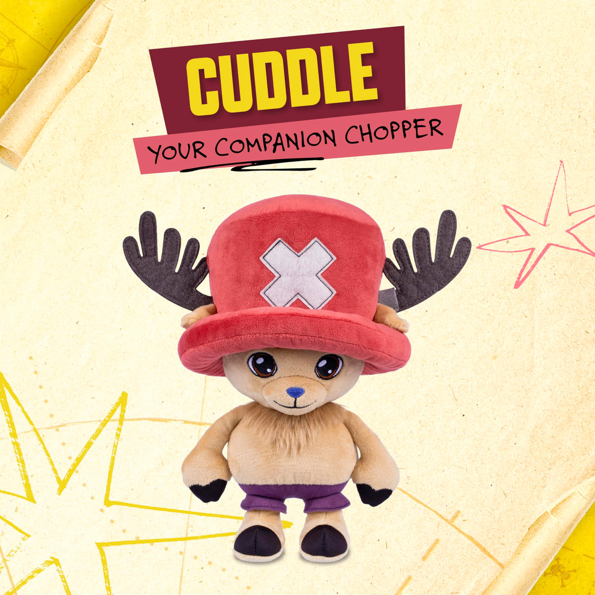 One Piece Large Plush Chopper, 12-Inch Soft Collectible Toy