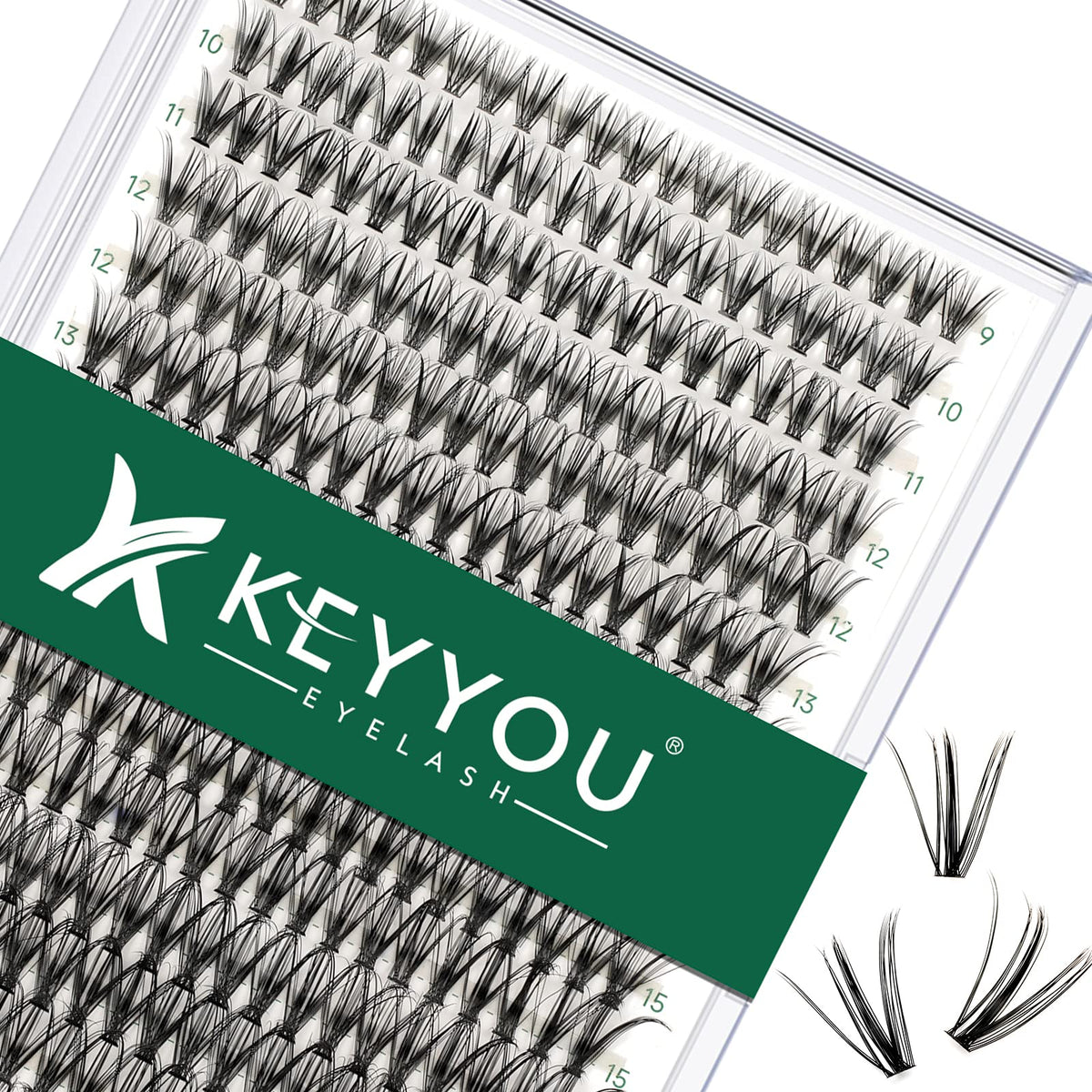 Lash Clusters 300Pcs Individual Lashes 30D 0.07D Curl 9-18Mix Lash Extensions Clusters Lashes Soft&Natural False Eyelashes Indiv