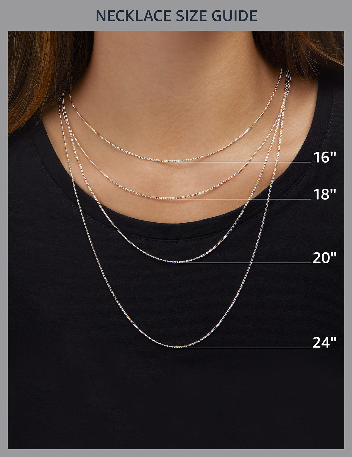 Amazon Essentials Sterling Silver Round Cut Birthstone Pendant Necklace (September), Women's, 18"