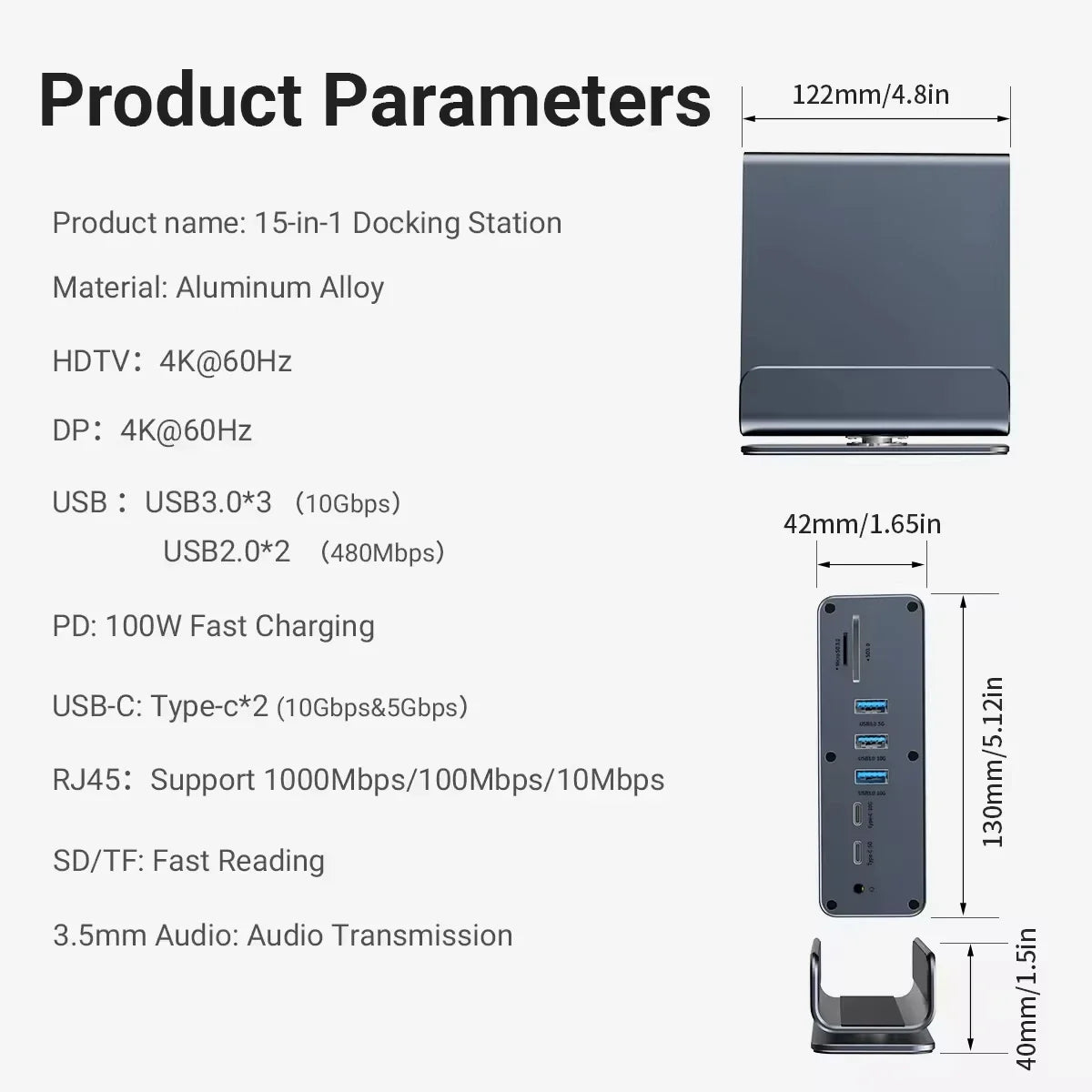 15-in-1 USB-C Dock Hub