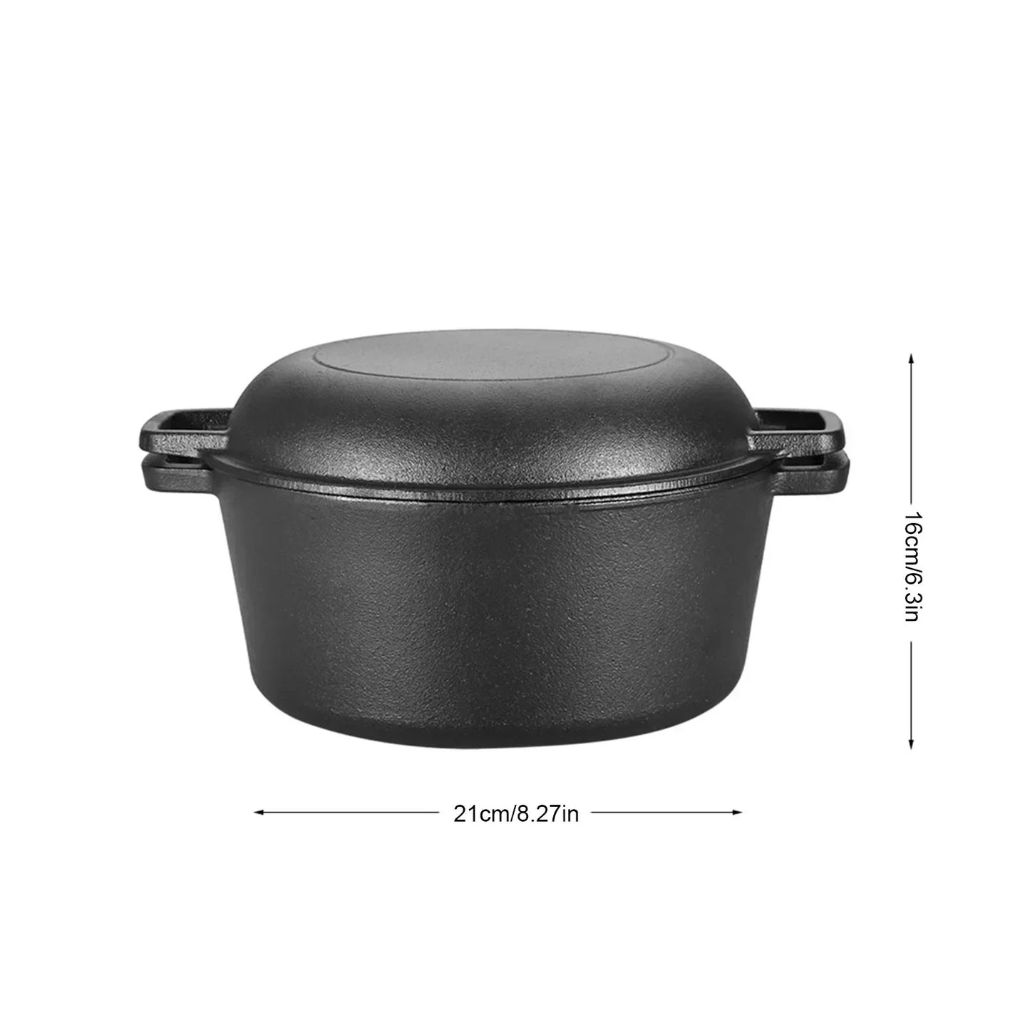 2-in-1 Cast Iron Cooker