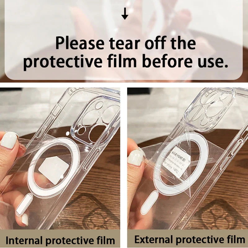 MagSafe Transparent Wireless Charging Case