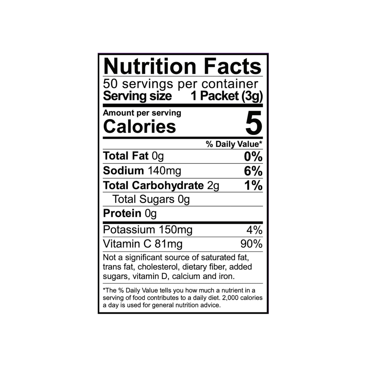 All Sport Zero Calorie Hydration Sticks – Grape Electrolyte Drink Mix, 50 Count Box