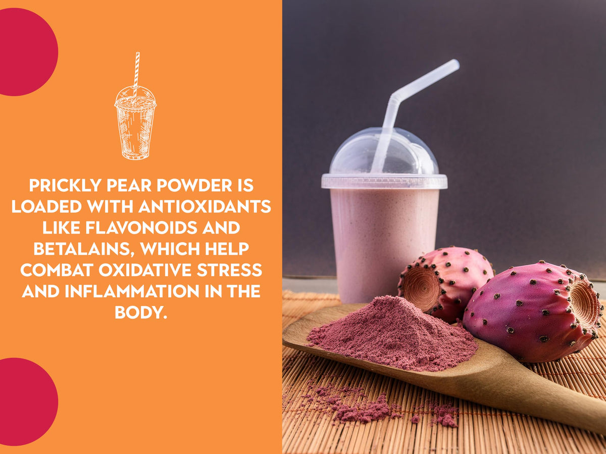 Ancient Roots Prickly Pear Powder – Freeze-Dried, All-Natural, No Sugar Added, 10.5 oz (75 Servings)