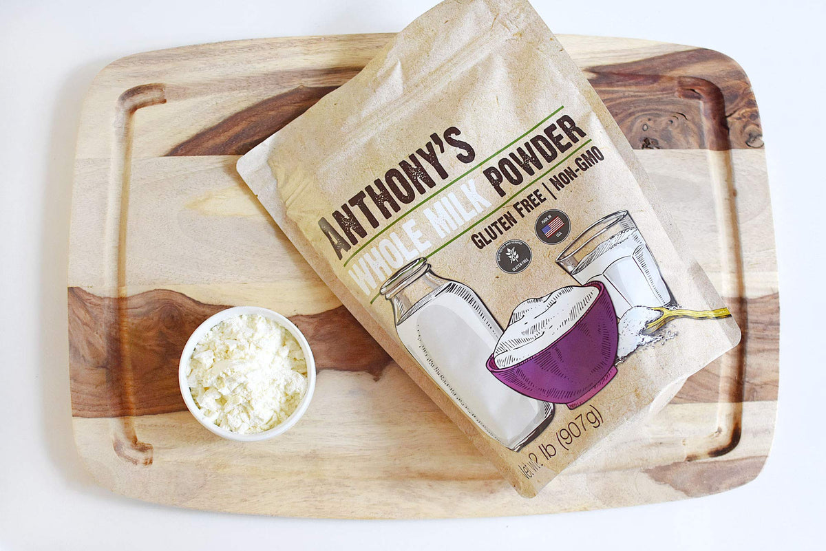 Anthony's Whole Milk Powder – 2 lb, Gluten Free, Non-GMO, Made in USA