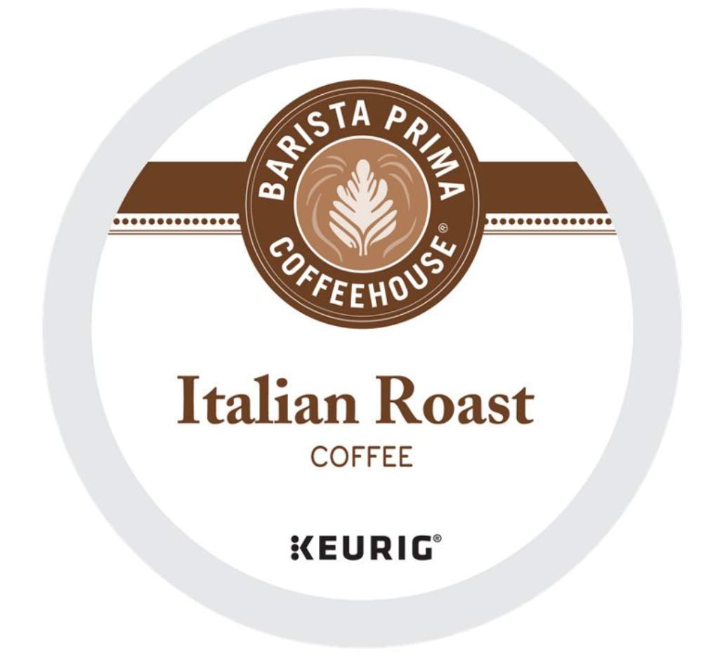Barista Prima Dark Roast Extra Bold K-Cup Italian Roast – 96-Count Case (Pack of 4)