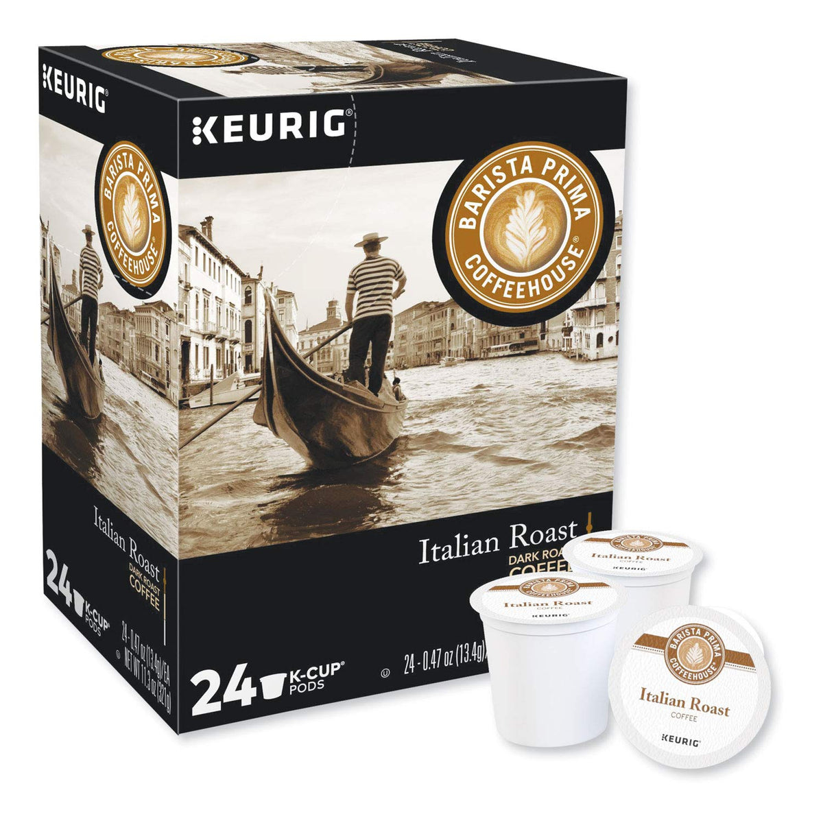 Barista Prima Coffeehouse Italian Roast K-Cups 96ct for Keurig Brewers | Packaging May Vary