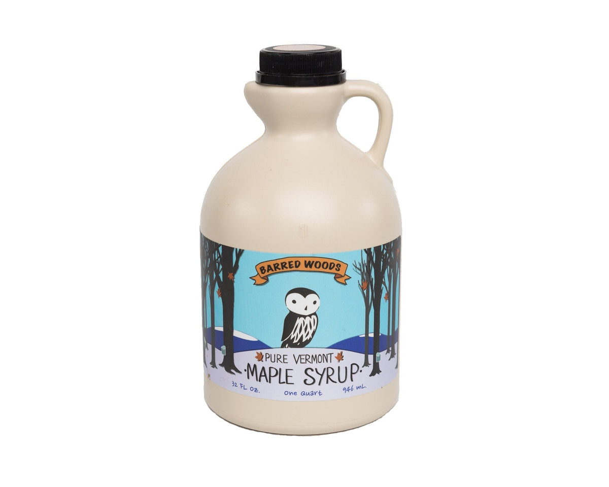 Barred Woods Organic Vermont Maple Syrup – Grade A Dark Robust, 32 oz, 100% Pure & All-Natural
