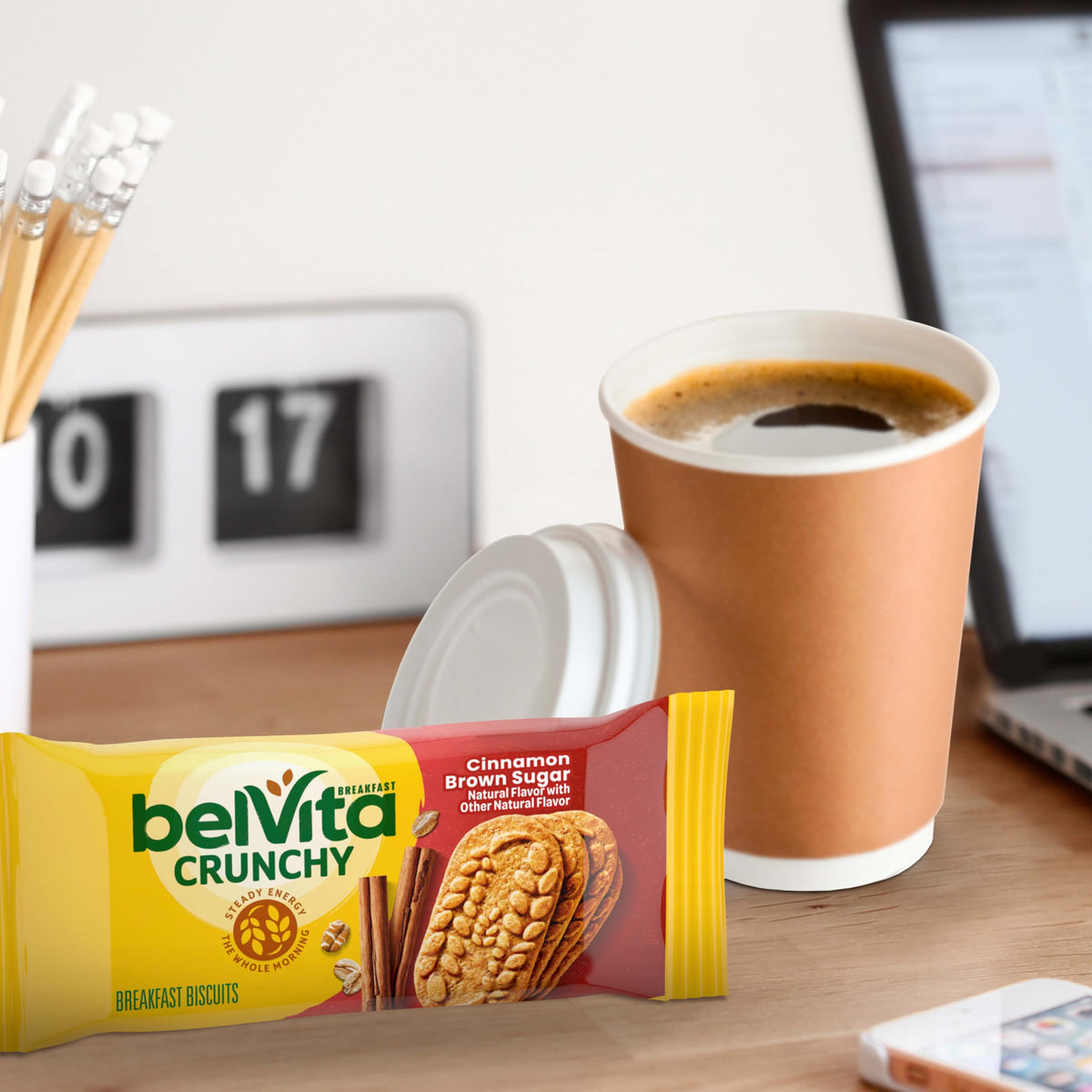 Belvita Cinnamon Brown Sugar Breakfast Biscuits – 30 Packs (6 Boxes)