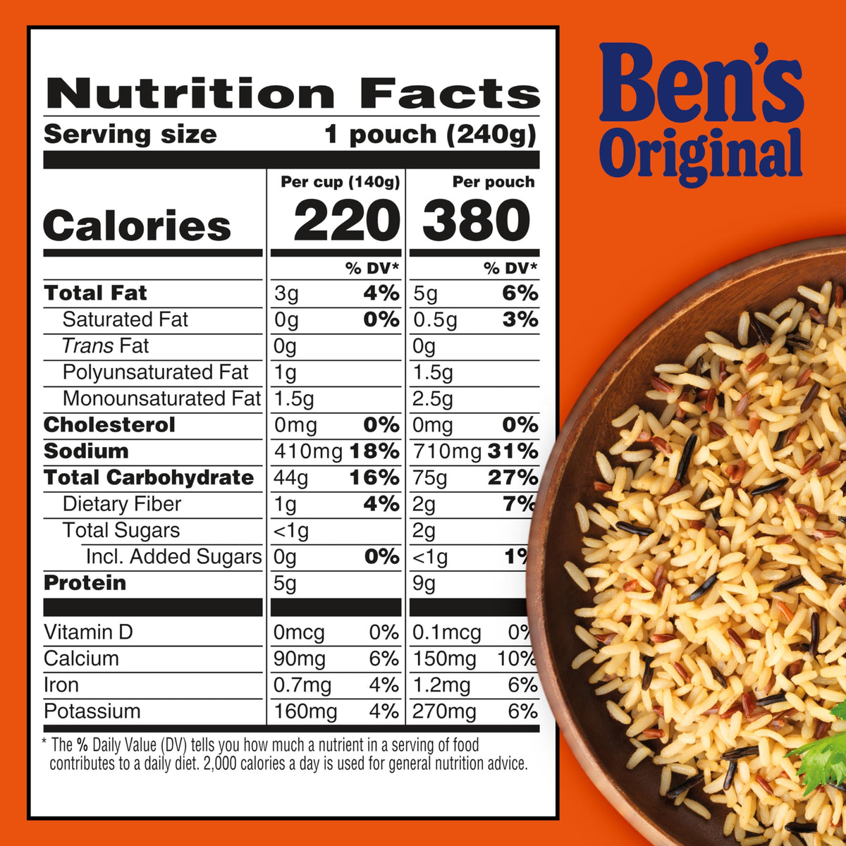 BEN'S ORIGINAL Ready Rice Whole Grain Medley – 90-Second Microwave Pouch, 12-Pack