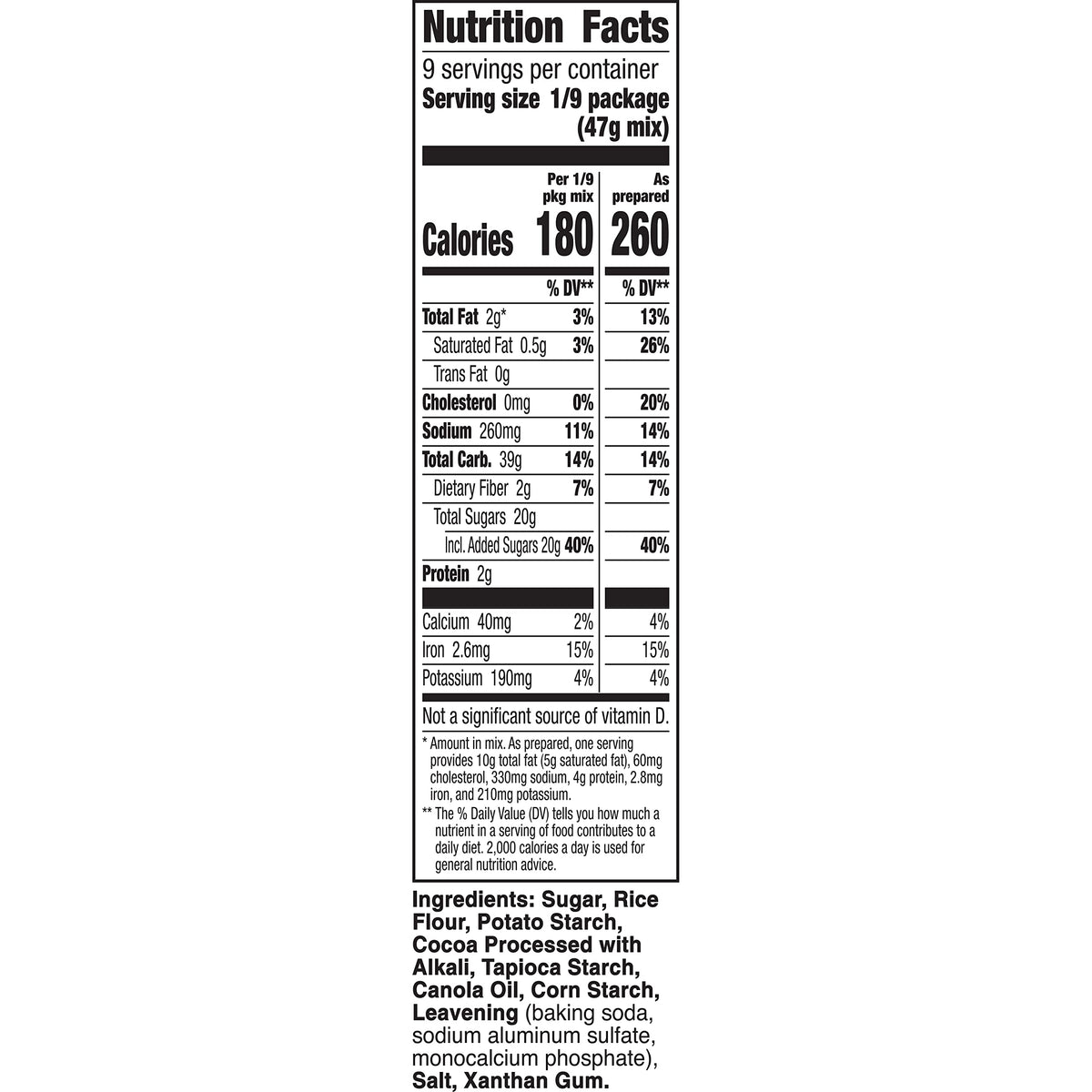 Betty Crocker Gluten Free Devil's Food Cake Mix – 15 oz (Pack of 6)
