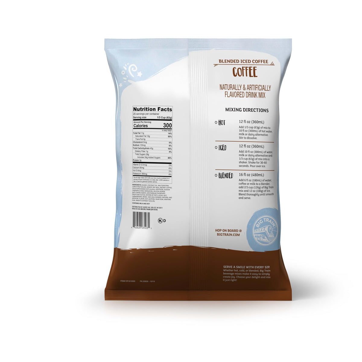 Big Train Blended Ice Coffee Beverage Mix | Smooth Frappe, Hot, or Iced