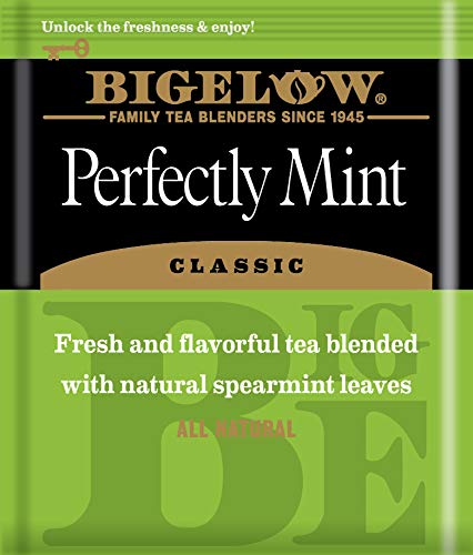 Bigelow Tea Perfectly Mint Black Tea - Spearmint, Caffeinated, 120 Bags (Pack of 6)