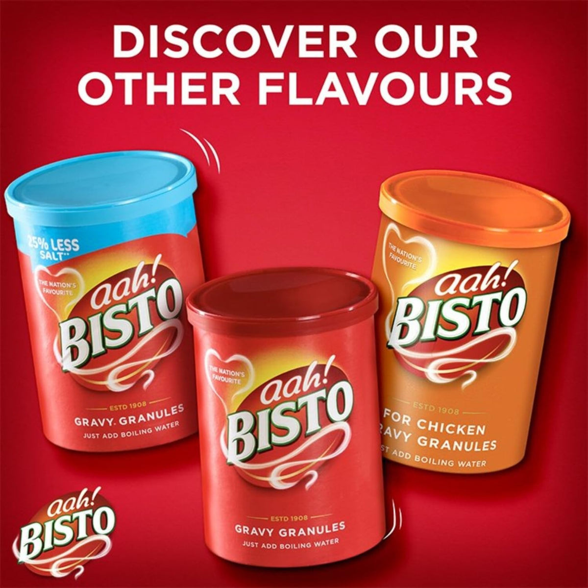 Bisto Gravy Granules – Rich Beef Gravy Mix, 4-Pack (5.9 oz each) for Roasts, Mashed Potatoes, and Comfort Dishes