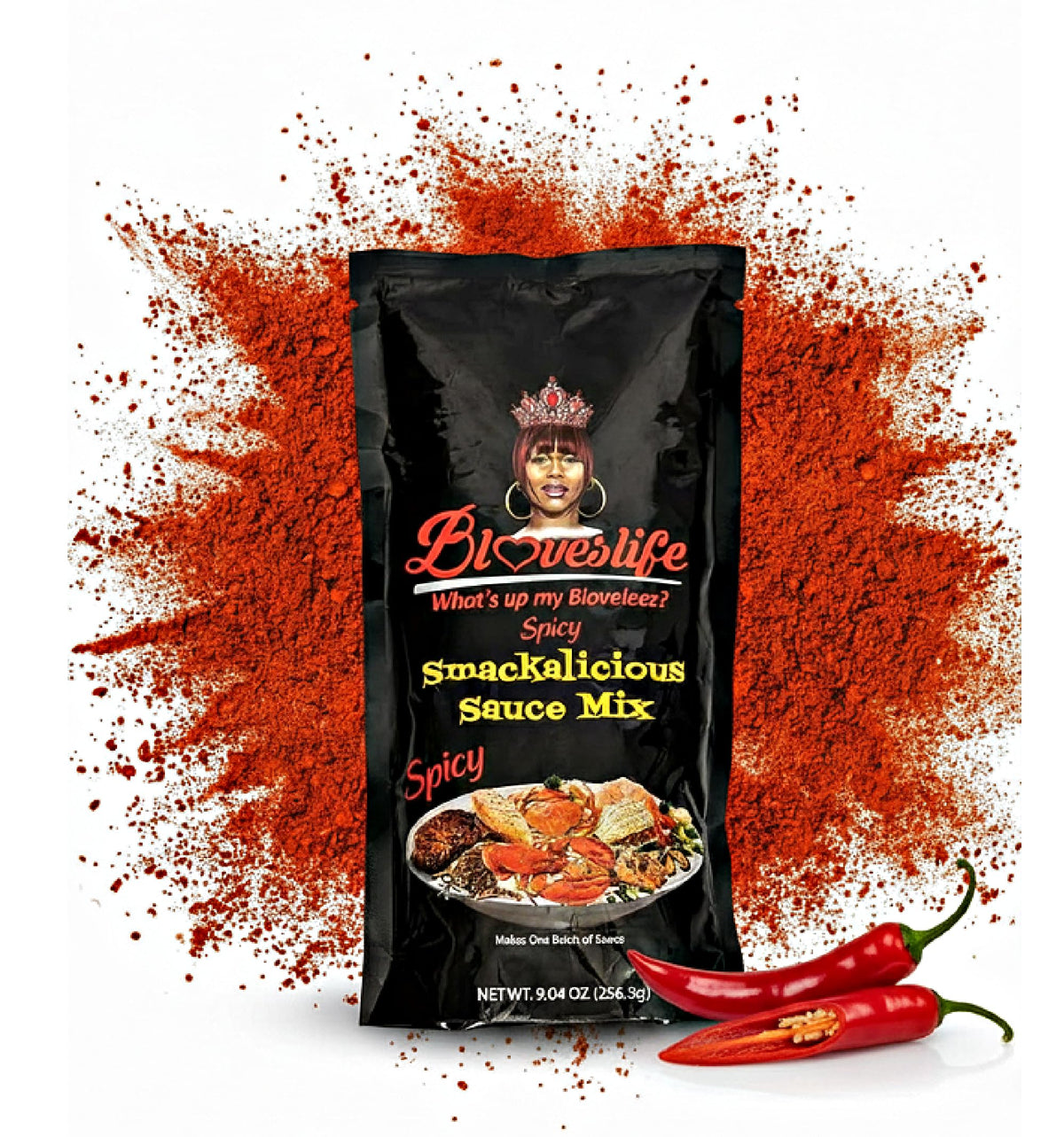 Bloveslife Spicy Cajun Smackalicious Sauce Seasoning Mix – Cajun Butter Sauce for Seafood, Meat & Veggies