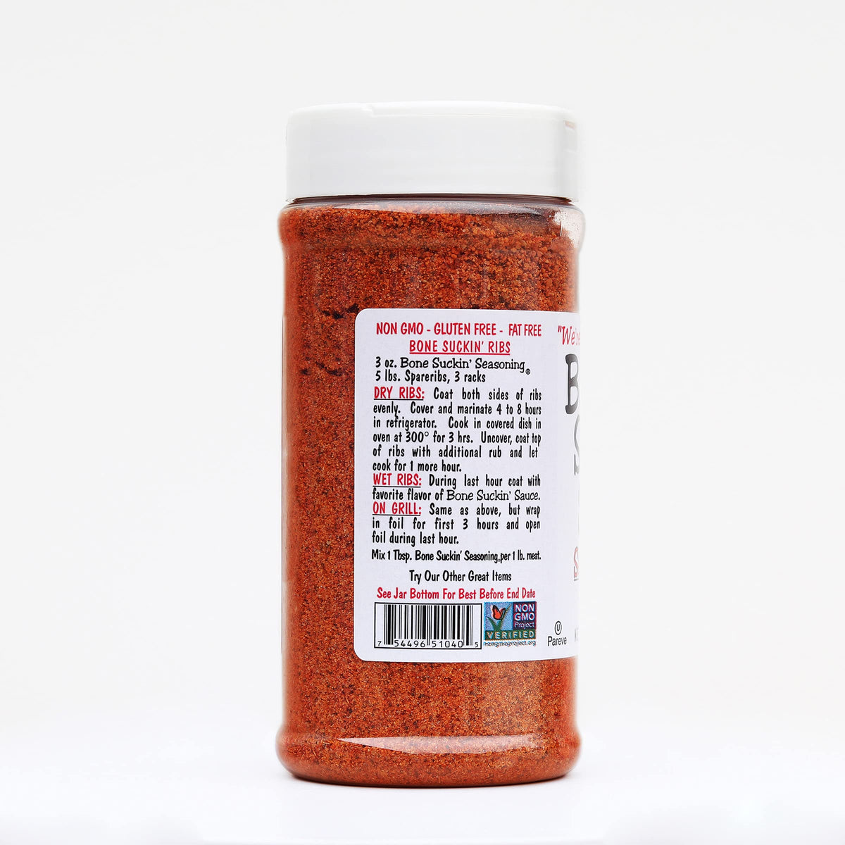 Bone Suckin' Original Seasoning & Rub – Gluten-Free, Non-GMO, Kosher Grilling Rub