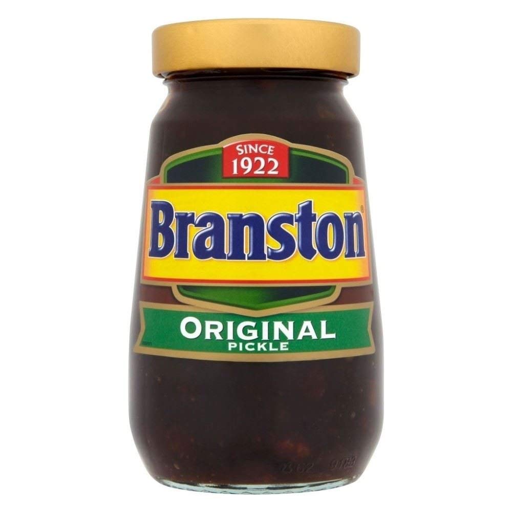 Branston Pickle 520g Goldtop – Pack of 4 | Sweet, Tangy Pickle for Sandwiches & Salads