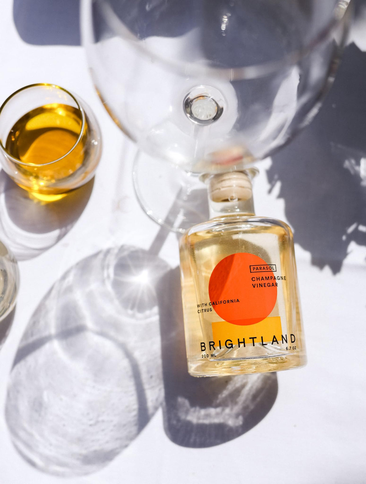 Brightland The Vinegar Duo: Balsamic & Champagne Vinegars, 6.7 oz Each – Artisanal, Fruit-Forward Flavors