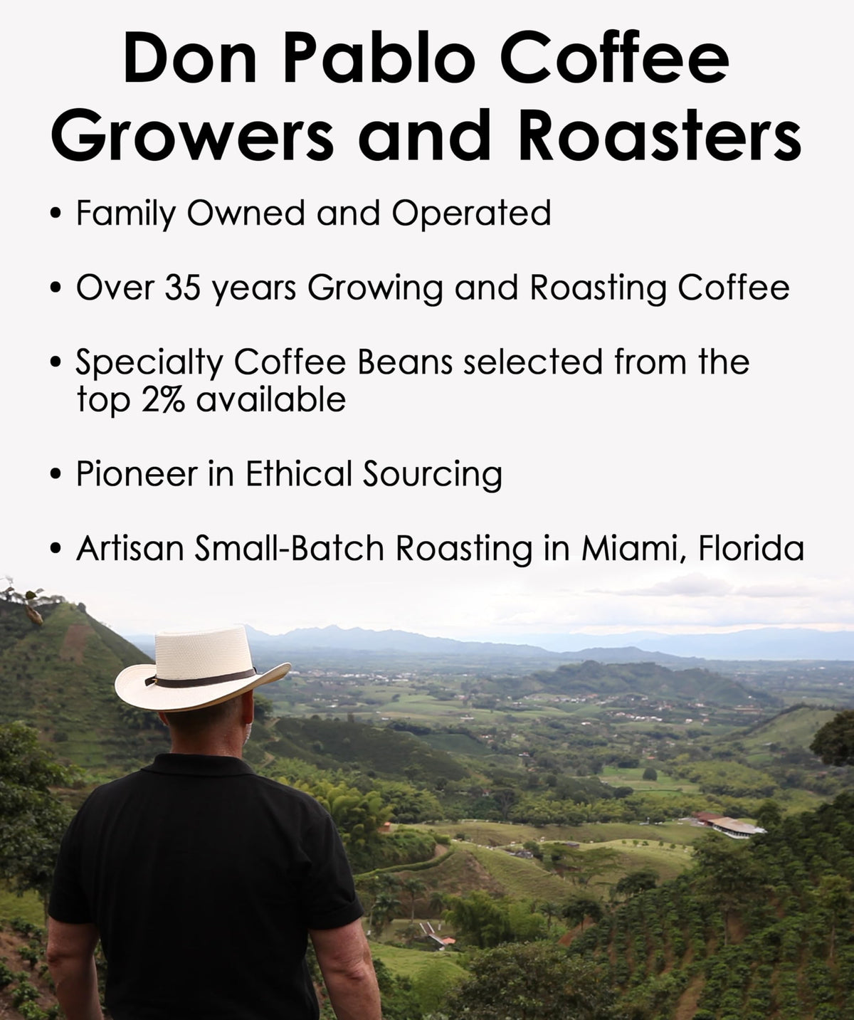 Cafe Don Pablo 5 lb Colombian Supremo Whole Bean Arabica Coffee – Medium-Dark Roast