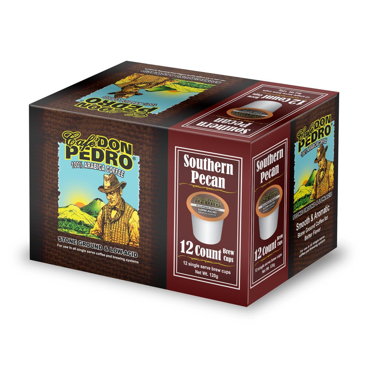 Cafe Don Pedro Low Acid Arabica Variety Pack – 72 Keurig K-Cups, 6 Flavors
