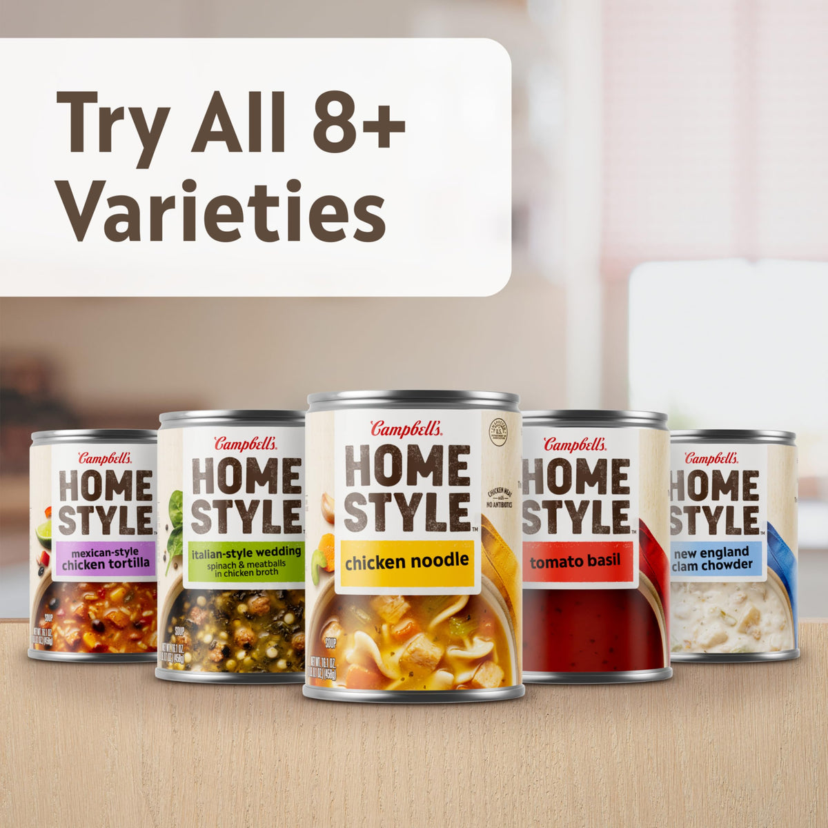 Campbell's Homestyle Chicken Noodle Soup, 16.1 oz Can (Pack of 12)
