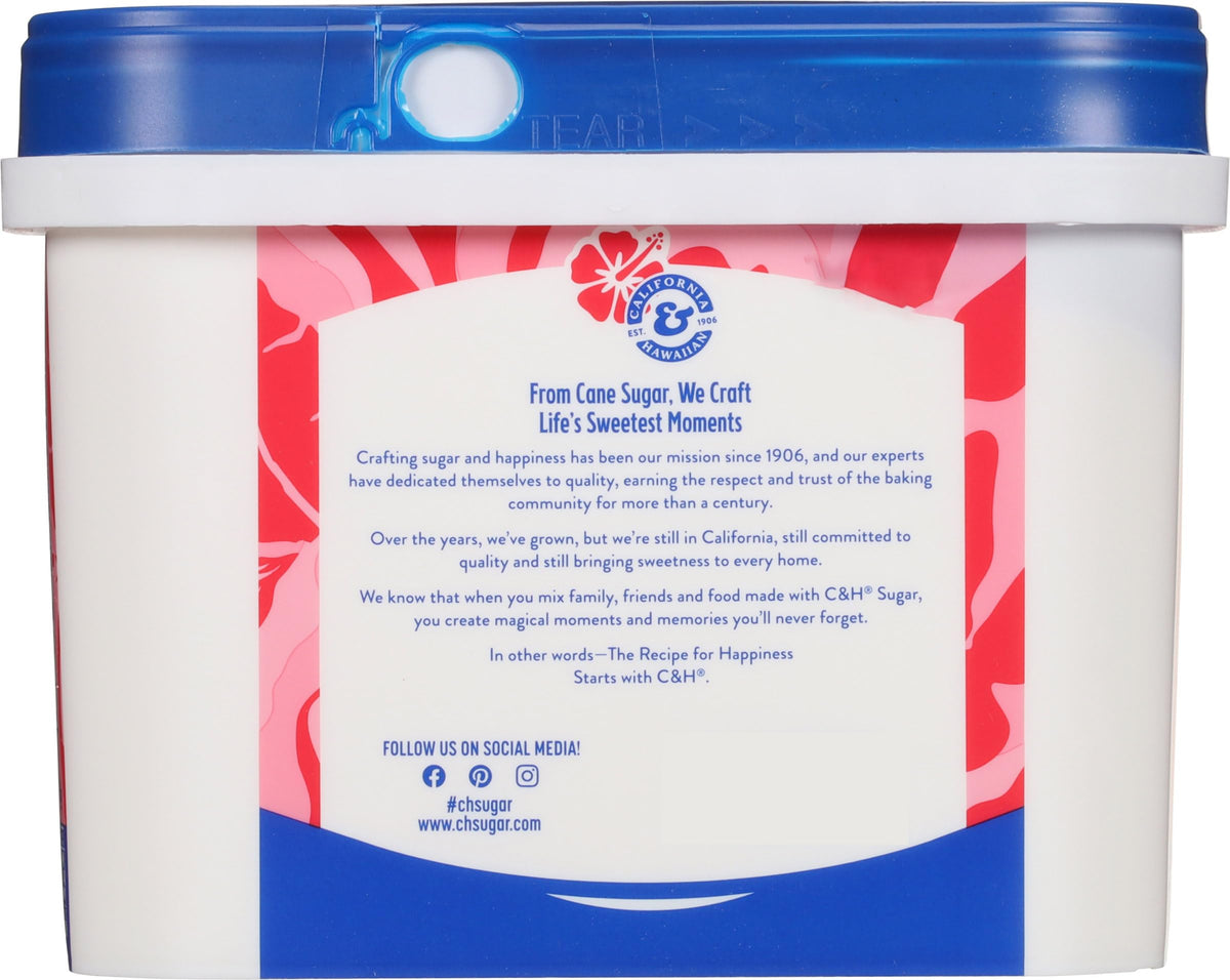 C&H Granulated Sugar – Easy-Baking Tub, 3.5 lb (Pack of 2) for Baking & Desserts