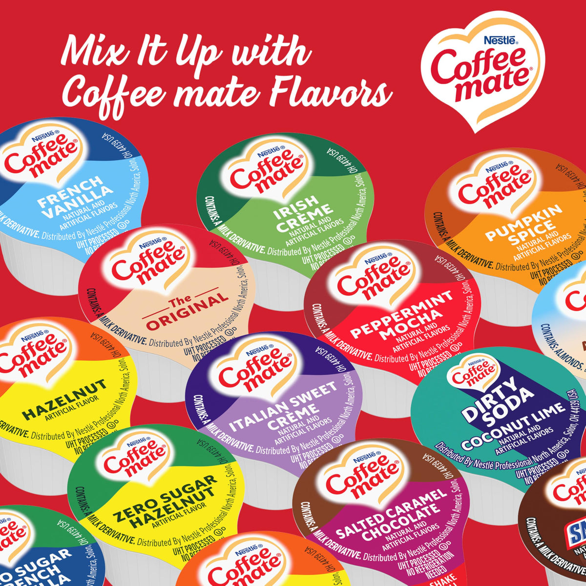Carnation Half & Half Coffee Creamer — Real Dairy, 240 On-The-Go Stick Packs | Coffee Mate