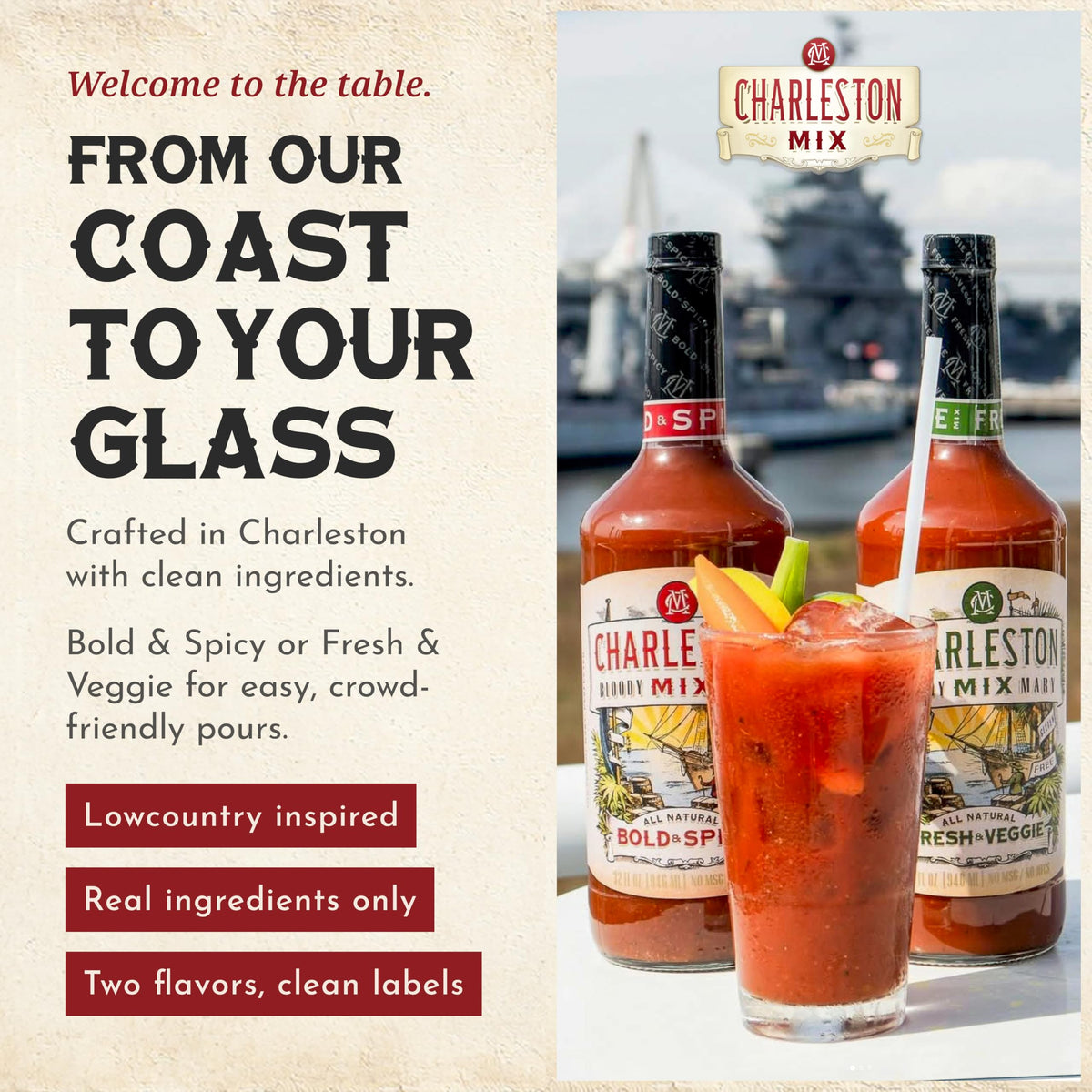 Charleston Mix Bold & Spicy 32 oz – 2-Pack
