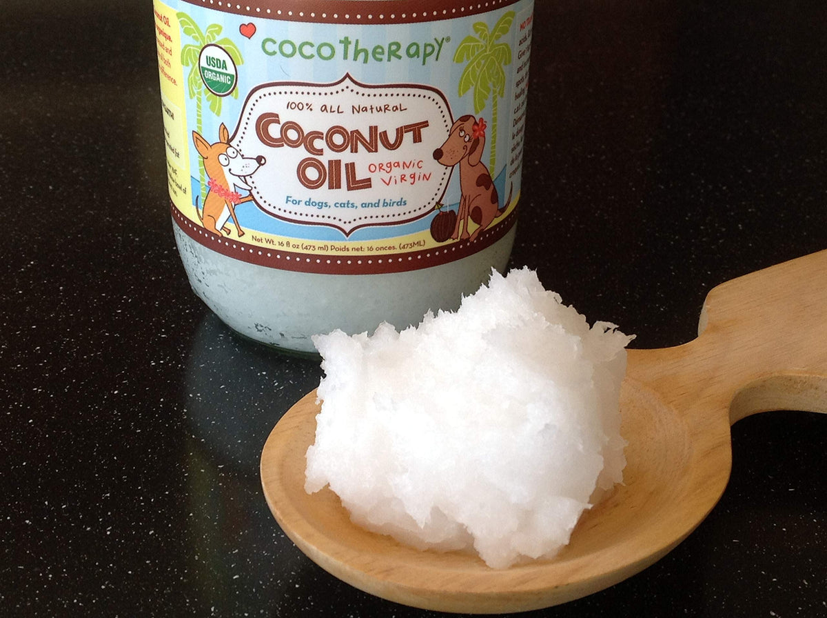 Cocotherapy Organic Virgin Coconut Oil for Pets – 16 oz, Pure & Cold-Pressed