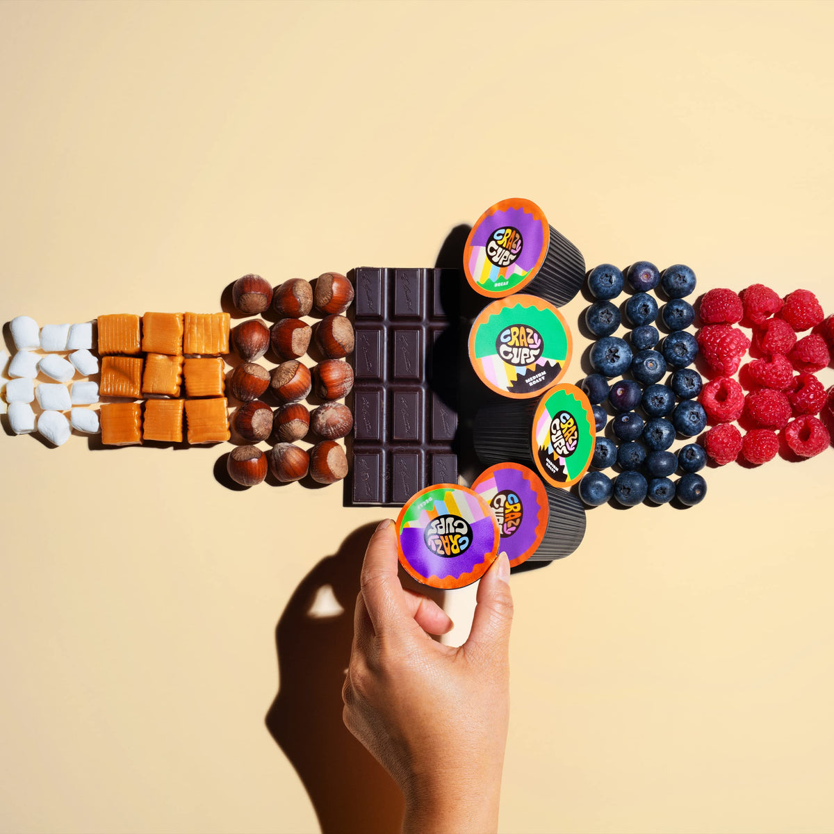Crazy Cups Decaf Christmas Coffee Pods – 30-Count Holiday Flavored Sampler for Keurig K-Cup Brewers