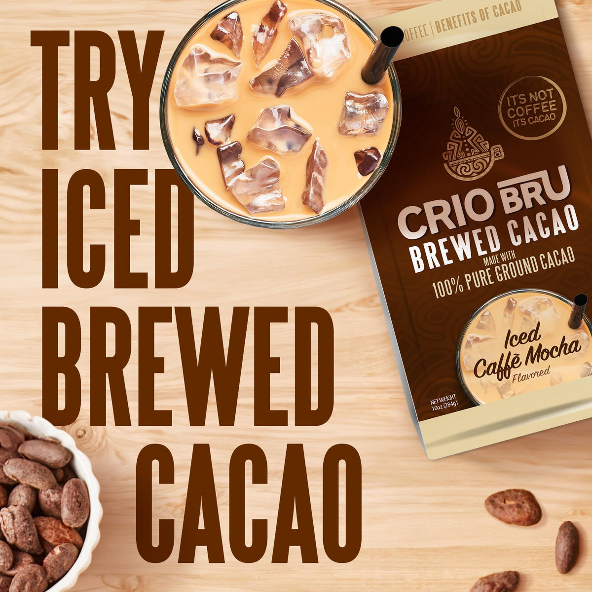 Crio Bru Limited Edition Highlander Grogg Roast – Brewed Cacao Drink, Coffee Substitute, Low Calorie
