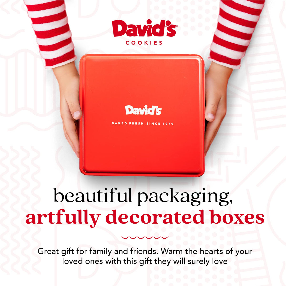 David's Cookies 2lb Double Chocolate Chunk Gift Tin – Fresh Baked Gourmet Cookies