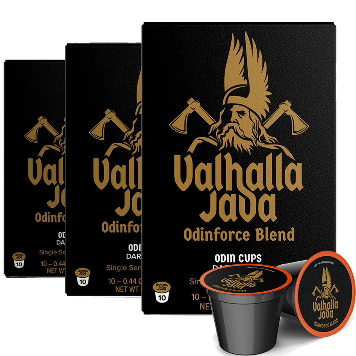 Death Wish Coffee Valhalla Java Odinforce Pods – Strong, Organic, Fair Trade, Keurig-Compatible (Pack of 3)