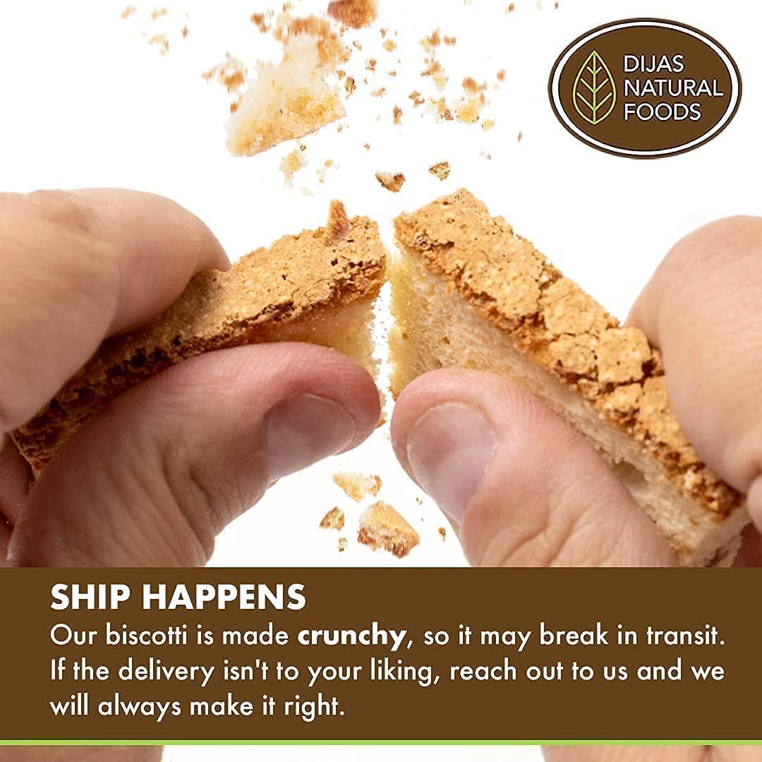 Dijas Natural Food Cranberry Orange Biscotti – Preservative-Free, 35 Calorie Snack
