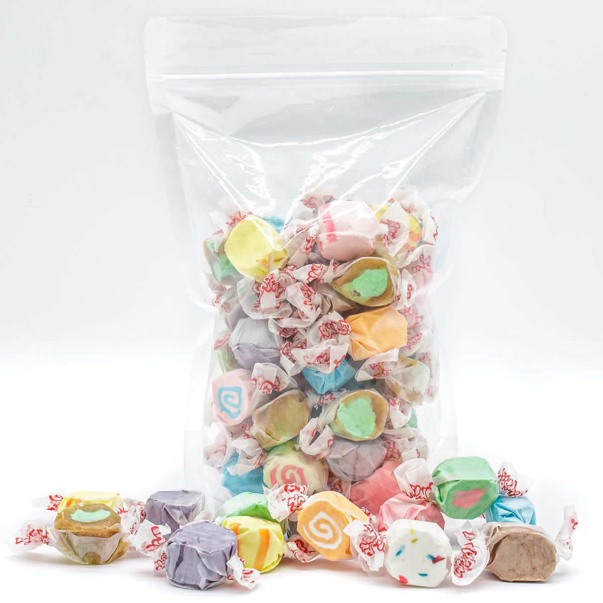 Donty-Tonty Salt Water Taffy 4 lb – 12 Flavors, Individually Wrapped, Gluten & Nut Free