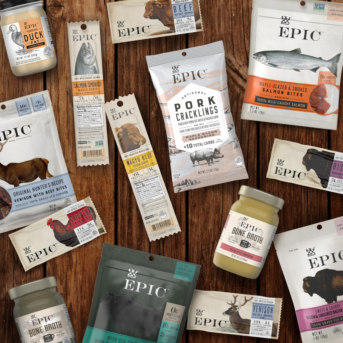EPIC Bone Broth Homestyle Savory Chicken — Keto & Paleo Friendly, Whole30 Approved, Gluten Free, 14 oz Jar (Pack of 6)