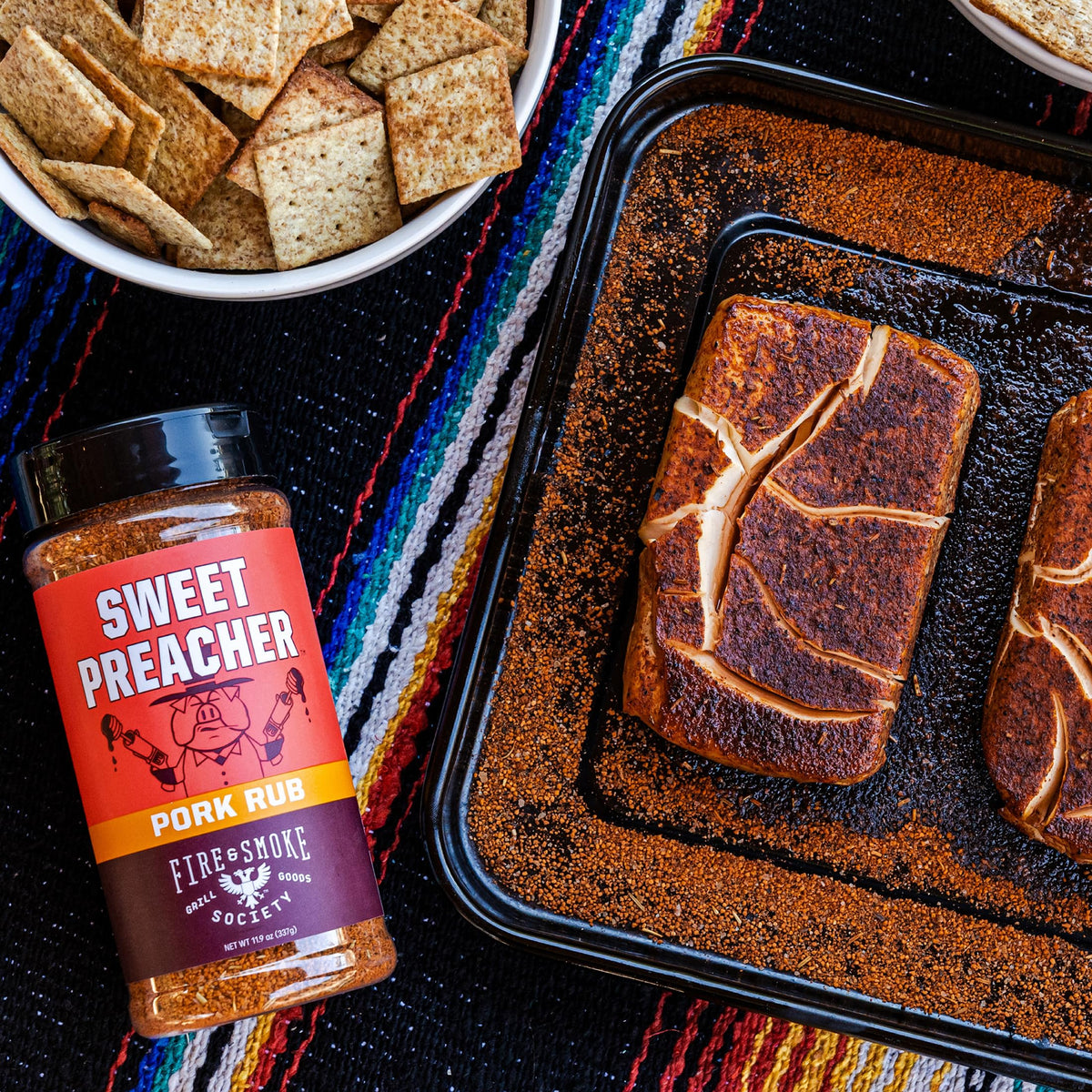Fire & Smoke Society Barbecue & Grilling Variety Pack — Large 4-Pack BBQ Rubs & Seasonings