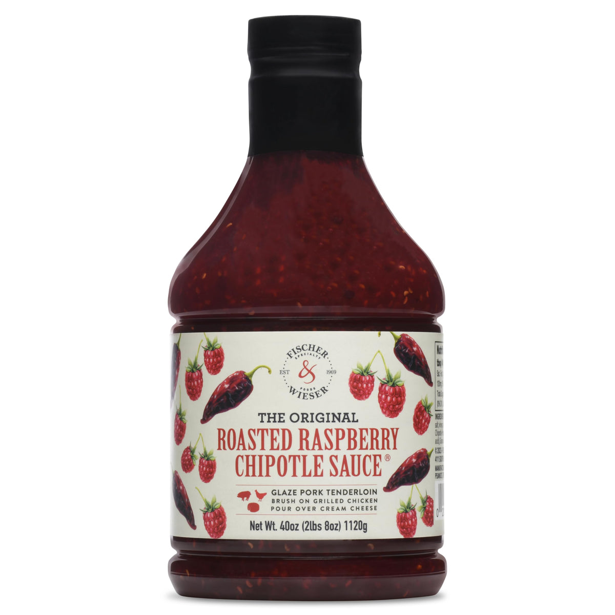 Fischer & Wieser Roasted Raspberry Chipotle Sauce – 40 oz Pack of 2 | Gluten-Free, Preservative-Free